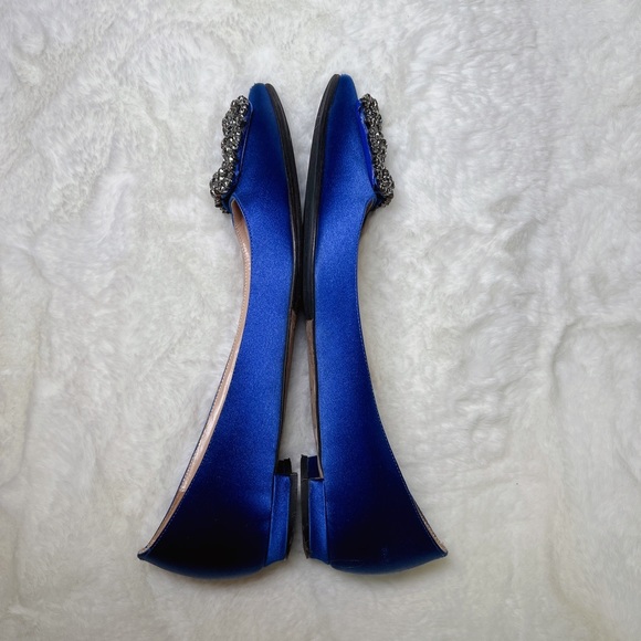 ❤️SOLD❤️Manolo Blahnik hangisi flats royal blue 35.5 - Picture 3 of 10